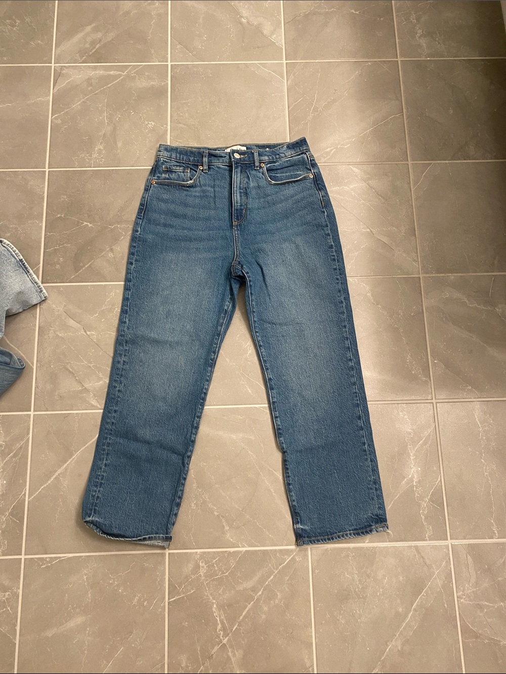 LOFT Classic Blue Straight-Leg Jeans
